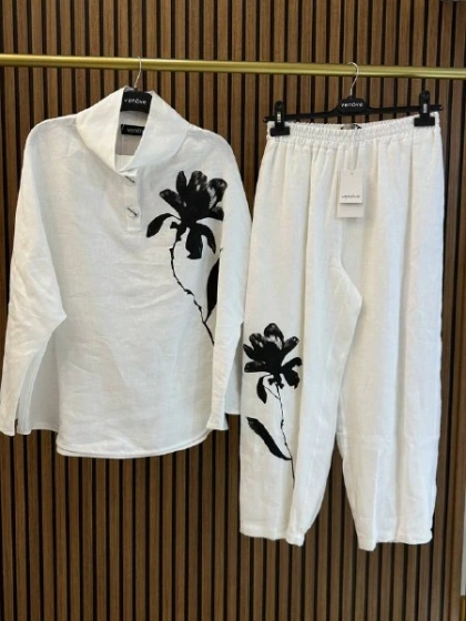 Venöve 26SSTUN0010 Beyaz Deja Takım