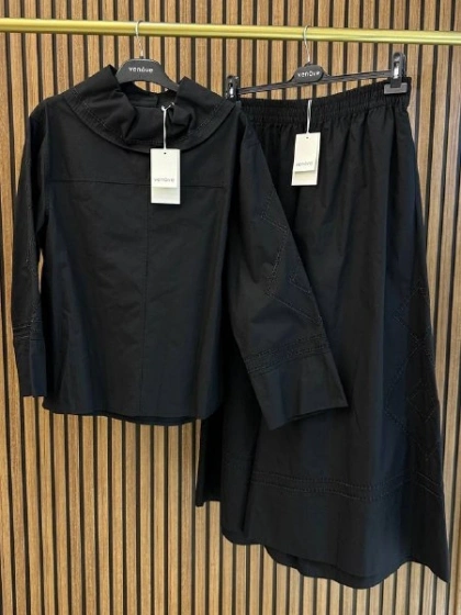 Venöve 26SSTUN0013 Siyah Jaxon Takım