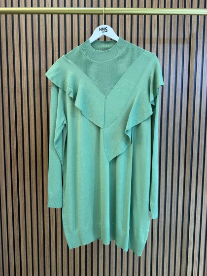 Ghisa 3620T4325 Yeşil Merserize Tunik