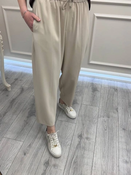 Yusuf Özdemir 26Y1558 Taş Akışkan Krep Kumaş Pantolon