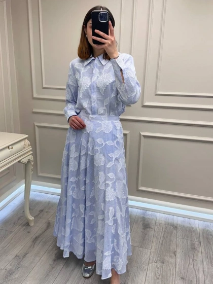 Exquise E26Y06208124 Mavi Leyaelle-Leyaina Takım