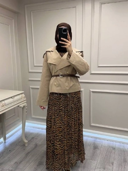 Venöve 26SSCEK0017 Bej Kiva Ceket