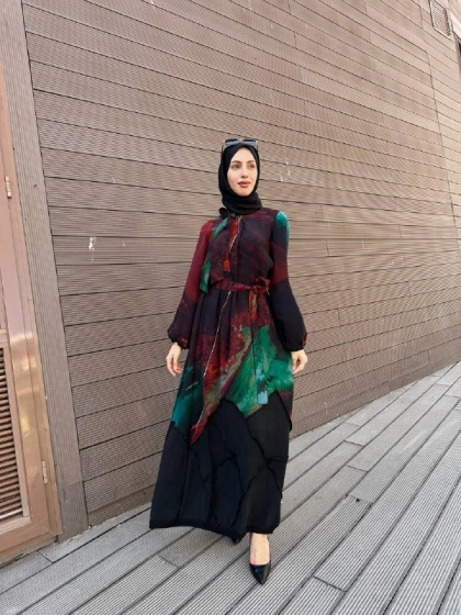 Misswhence 39802 Yeşil Elbise