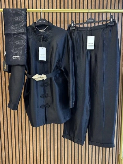 Venöve 26SSCEK0025 Siyah Mary Takım