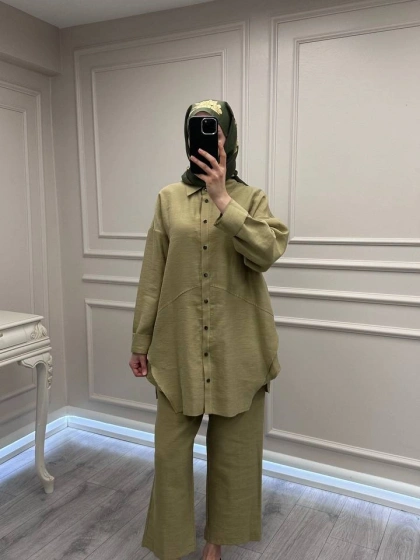 Ceremony 26Y906 Yağ Yeşili İkili Takım