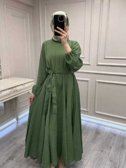 Misswhence 39844 Yeşil Elbise