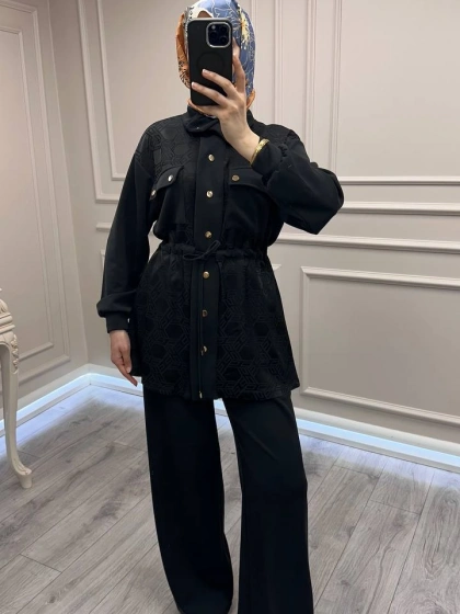 Nuss Triko 26Y1097 Siyah Takım