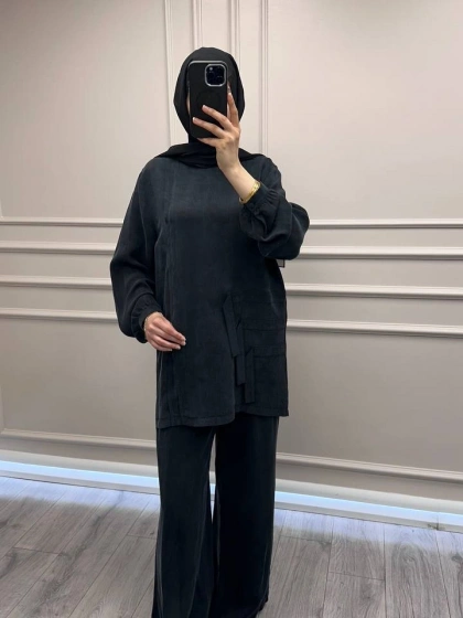 Nuss Triko 26Y1039 Siyah Takım