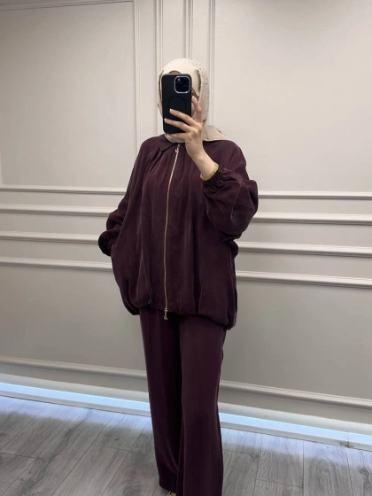 Nuss Triko 26Y1082 Mürdüm İkili Takım