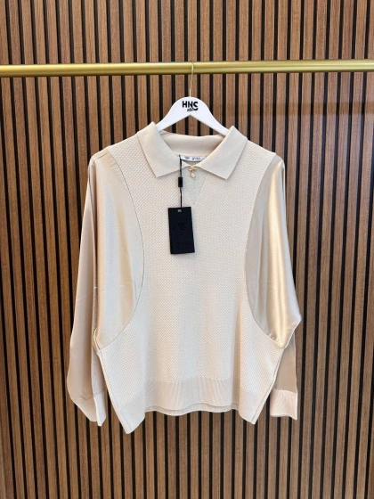 Ghisa 3651T4414 Taş Kolları Saten Detaylı Tunik