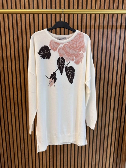 Ghisa 3651T4415 Taş Yakası Detaylı Tunik