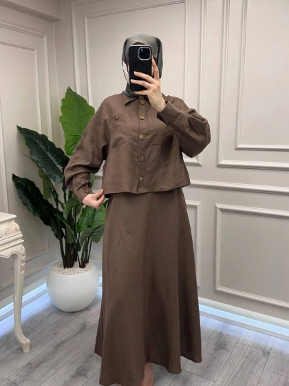 Exquise E26Y06205068 Kahverengi Seleneelle-Selenee Takım