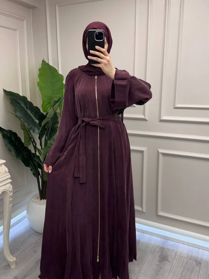 Misswhence 39506 Bordo Şal Detaylı Kap