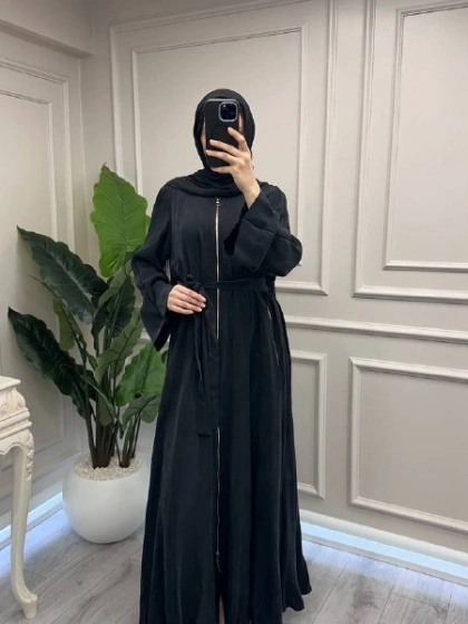 Misswhence 39506 Siyah Şal Detaylı Kap