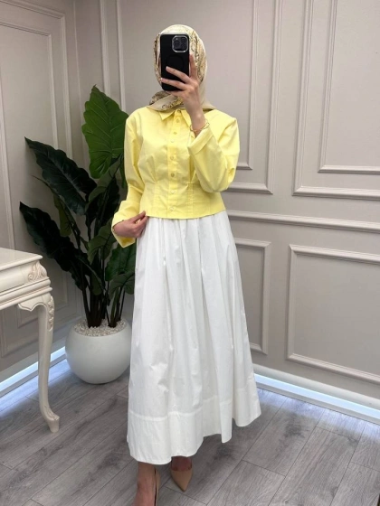 Yusuf Özdemir 26Y1555 Beyaz Etek