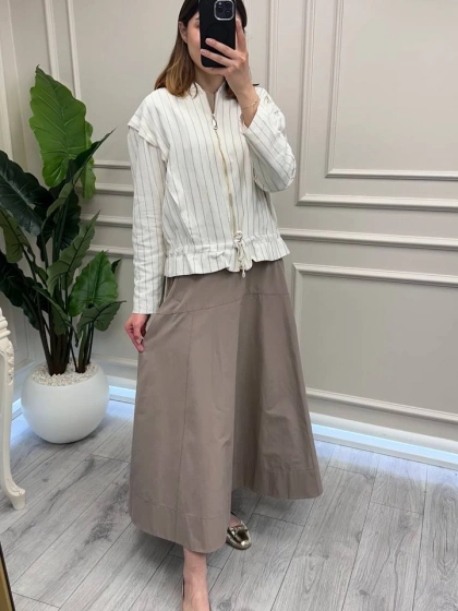 Venöve 26SSCEK0036 Çizgili Sebastian Ceket