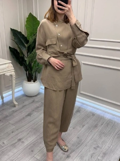 Venöve 26SSTUN0009 Bej Calı Takım