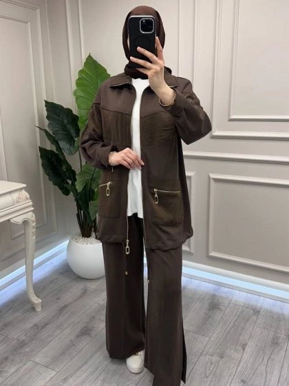 Nuss Triko 26Y1089 Kahve İkili Takım