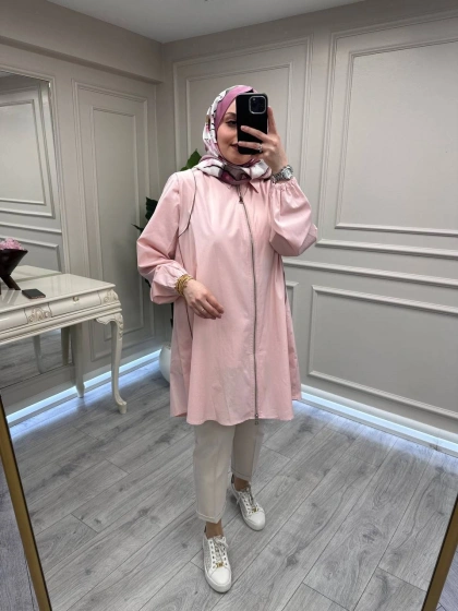 Misswhence 39302 Pembe Poplin Gömlek