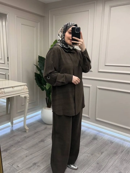 Nuss Triko 26Y1055 Kahve İkili Takım