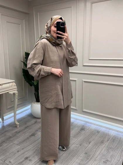 Nuss Triko 26Y1055 Kum İkili Takım