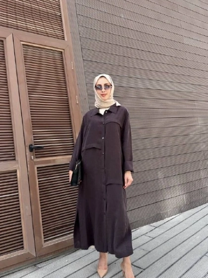 Nuss Triko 26Y6036 Bitter Önü Çıtçıtlı Kap