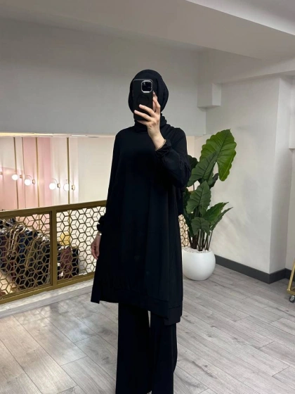 Misswhence 39030 Siyah Penye İkili Takım