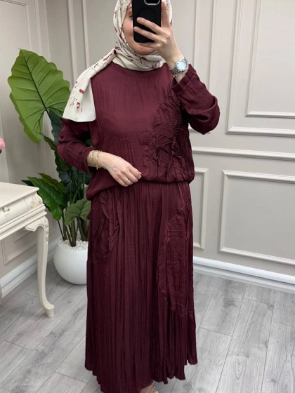 Ceremony 26Y911 Bordo Etekli Takım
