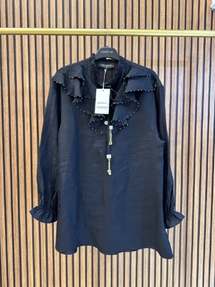 Venöve 26SSTUN0001 Siyah Enid Tunik