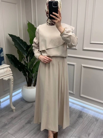 Nuss Triko 26Y1088 Kum Beji Etekli Takım
