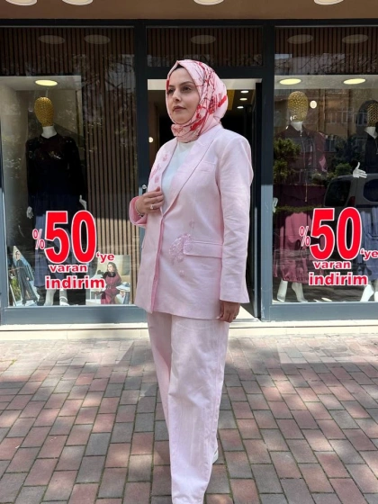 Venöve 26SSCEK0054 Pembe Eris Takım