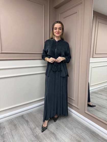 Almarwah Black 202758 Siyah Etekli Takım