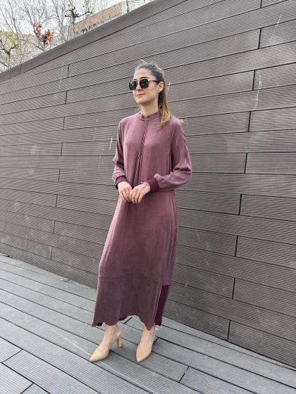 Almarwah Black 303809 Bordo Elbise