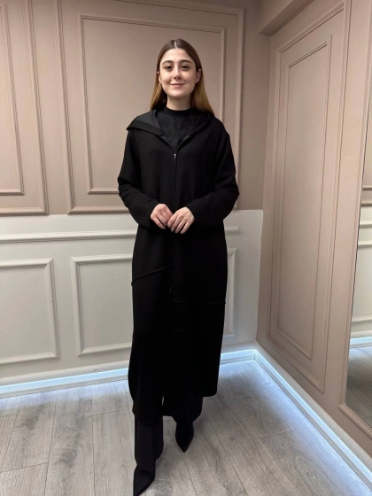 Almarwah Black 50932 Siyah Fermuarlı Kap