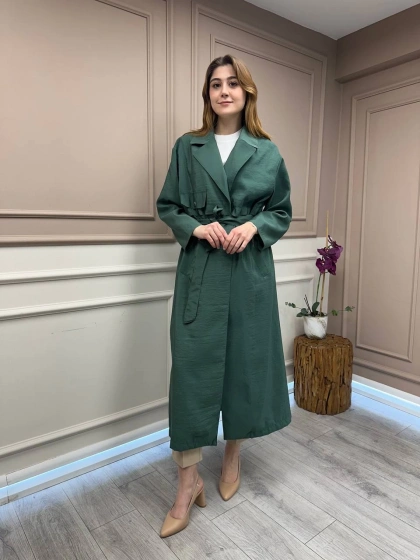 Ceremony 58112 Turmalin Yeşil Belden Kuşaklı Kap