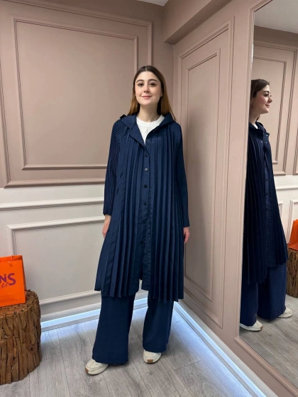 Ceremony 5881 Lacivert Akordiyon Kap