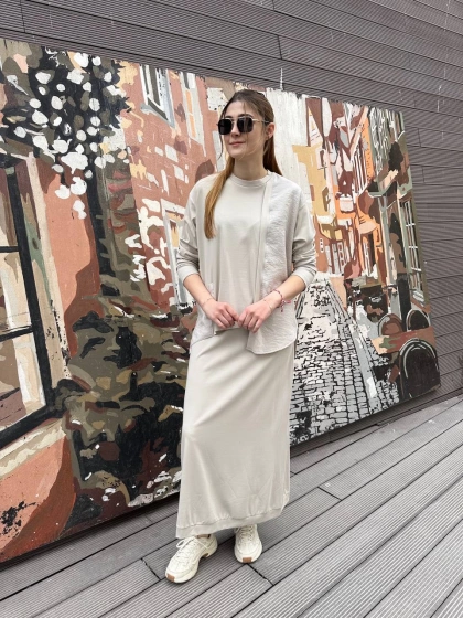 Ceremony 5951 Bej Bambu Etekli Takım