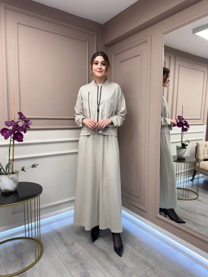 Ceremony 5976 Taş Bomber Ceketli Elbise