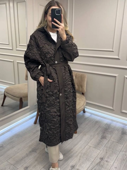 Ceremony 6806 Kahve Çıtçıt Detaylı Kap