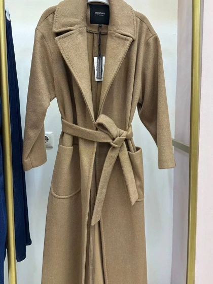 Ceremony 6827 Camel Cep Detaylı Kaban