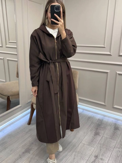 Ceremony 6897 Kahverengi Biye Detaylı Kap