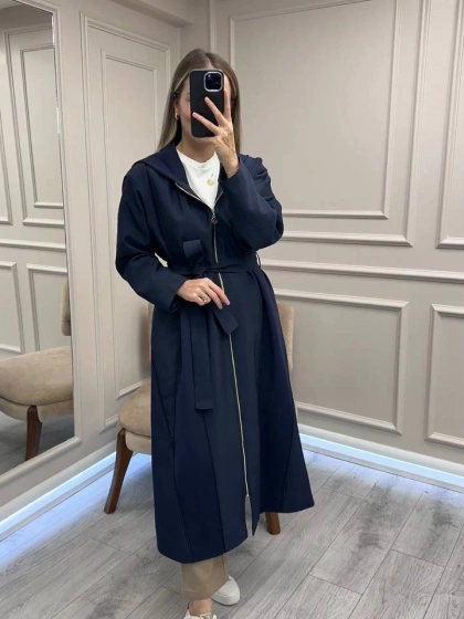 Ceremony 6897 Lacivert Biye Detaylı Kap