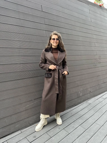 Cloche CL3233 Kahverengi Nora Kaban