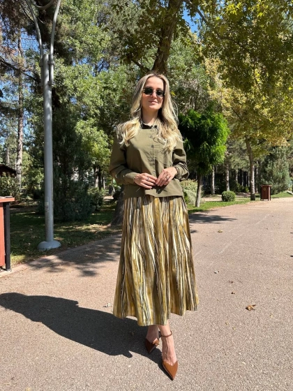 Exquise E25K05108006 Haki Theodora Gömlek