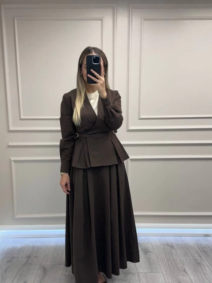 Exquise E25K05108009 Kahve Ashlynn Gömlek