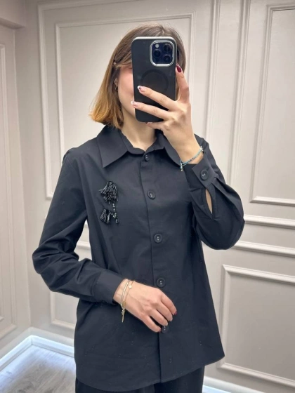 Exquise E25K05108013 Siyah Mayalah Gömlek