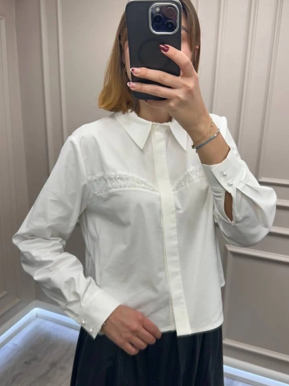 Exquise E25K05108020 Kemik Lilac Gömlek