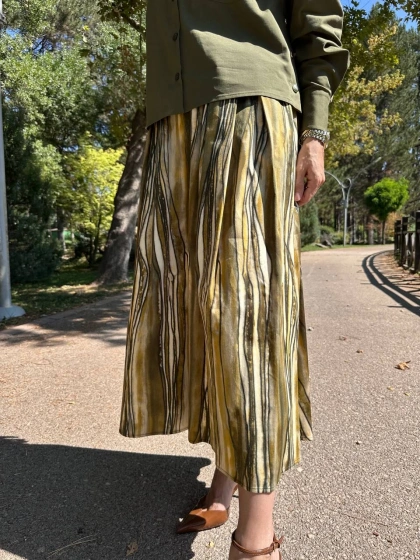 Exquise E25K05115003 Çok Renkli Sloan Etek