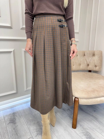 Exquise E25K05115013 Renkli Zayla Etek