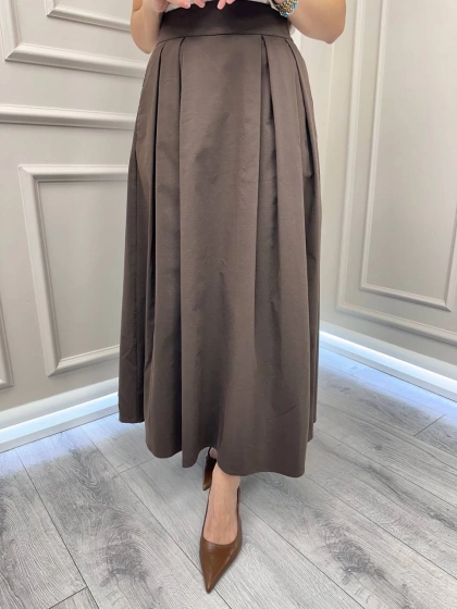 Exquise E25K05115027 Kahve Jakalya Etek